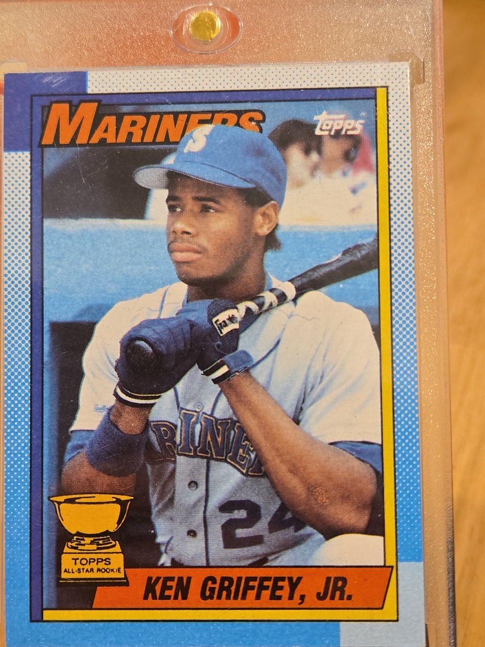Ken Griffey Jr Topps 1989 Seattle Mariners All Star Rookie Card Bloody Forearm🔥
